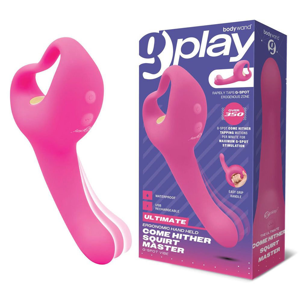 Bodywand G-Play 19 cm Ultimate Come Hither USB Rechargeable Vibrator Pink Vibrators - G Spot
