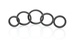 Boneyard Silicone Ring Five Piece Kit Black > Cock Ring > Sets