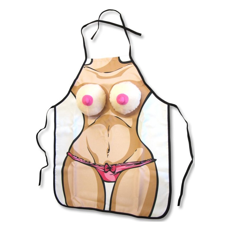 Boobie BBQ Apron - One Size Fits All > Novelties > Gag Gifts Main image