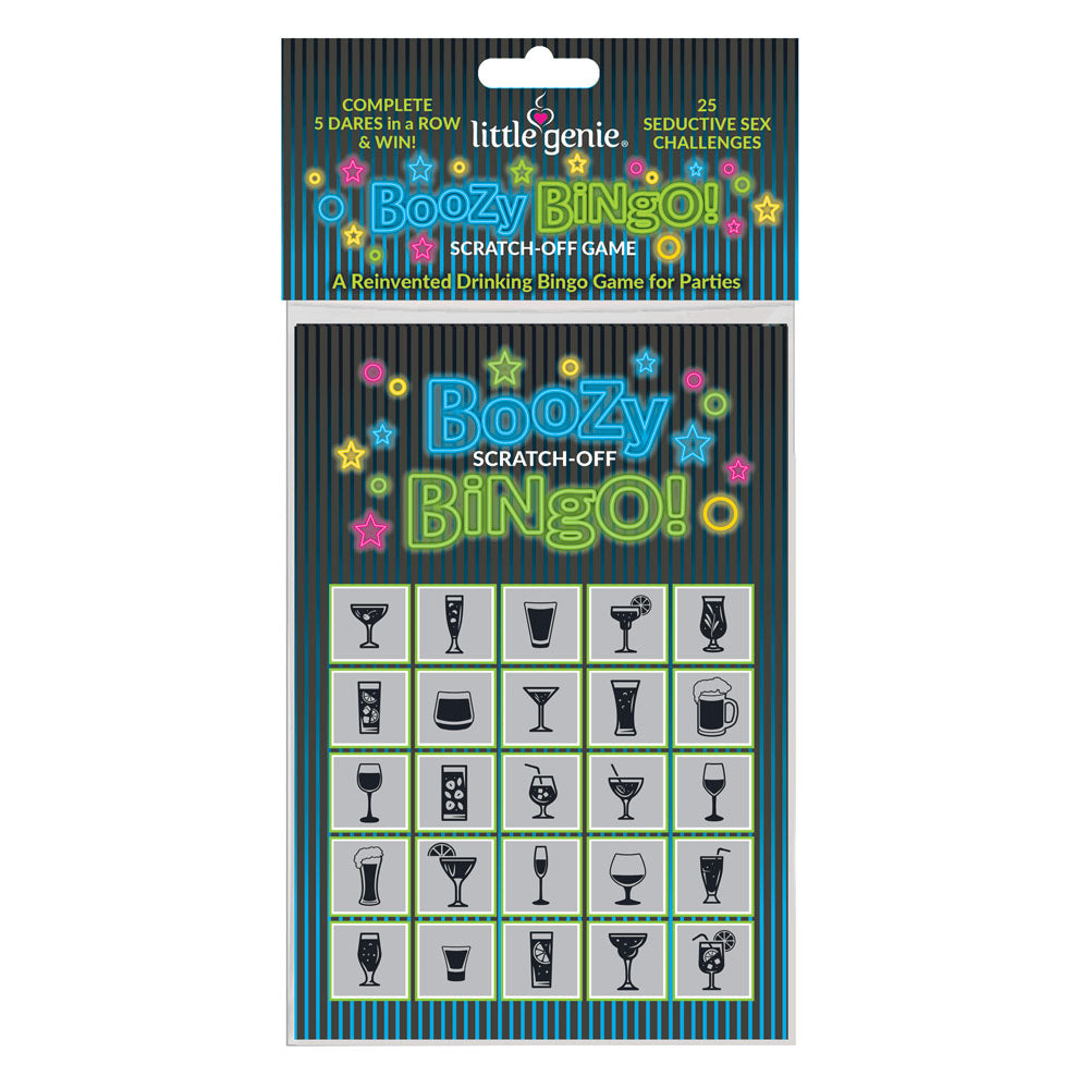 Boozy Bingo Drinking Game with 8 Scratch-Off Cards > Novelties > Games
