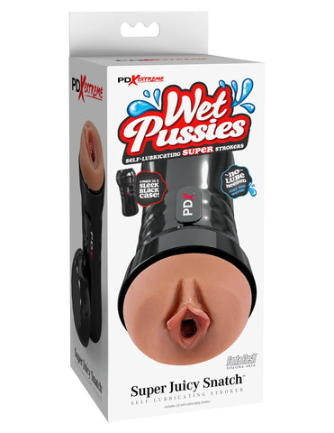 Pdx Extreme Wet Pussies Super Juicy Snatch Stroker Brown Brown Strokers - Manual