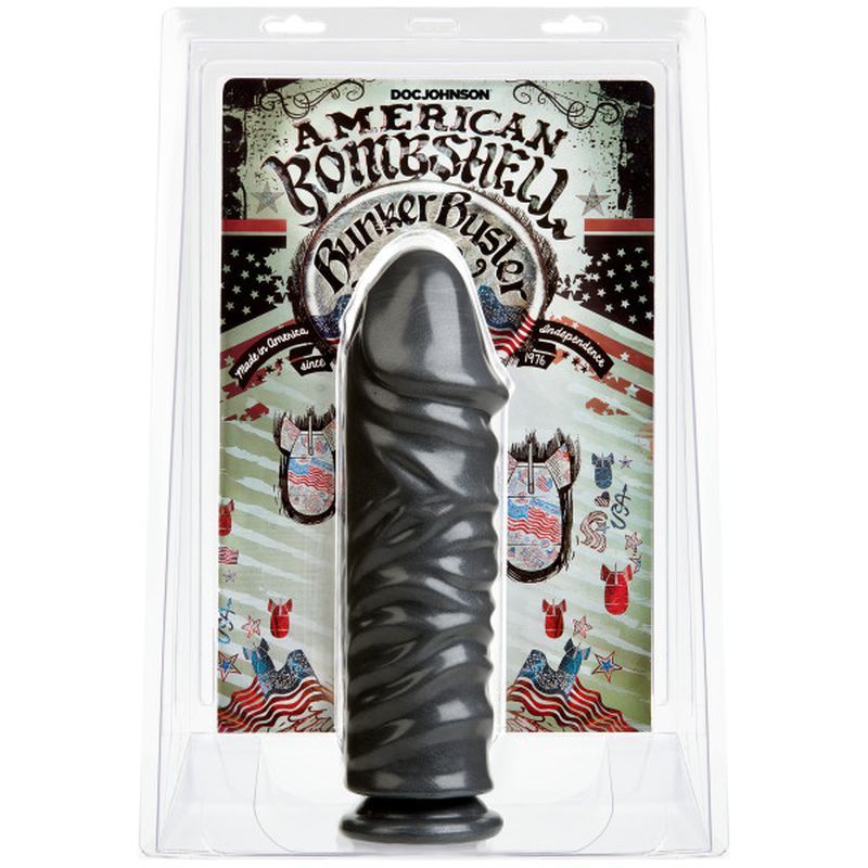 Bunker Buster 10.7 Inch Anal Dildo in Gun Metal Finish Gun Metal > Anal Range > Oversized Anal Toys