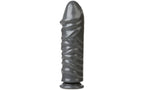 Bunker Buster 10.7 Inch Anal Dildo in Gun Metal Finish > Anal Range > Vibrating Butt Plugs