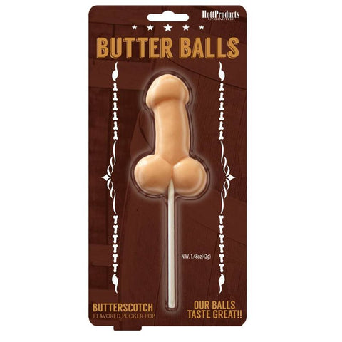 Butterballs Butterscotch Pecker Lollipop – Flavored Edible Party Supplies