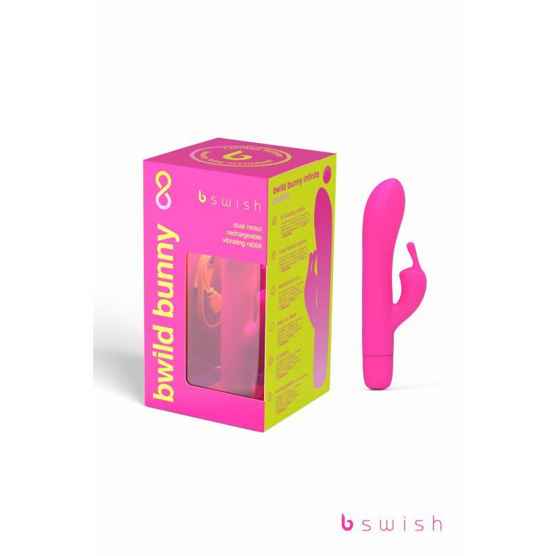 Bwild Bunny Classic Infinite 6 Inch Sunset Pink Rabbit Vibrator | Multi-Mode > Vibrators > Ladies > Rabbit