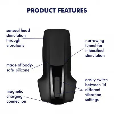 Satisfyer Men Vibration Blow Job Masturbator – Rechargeable Vibrating Male Masturbator > Sex Toys For Men > Masturbators > Vibrating