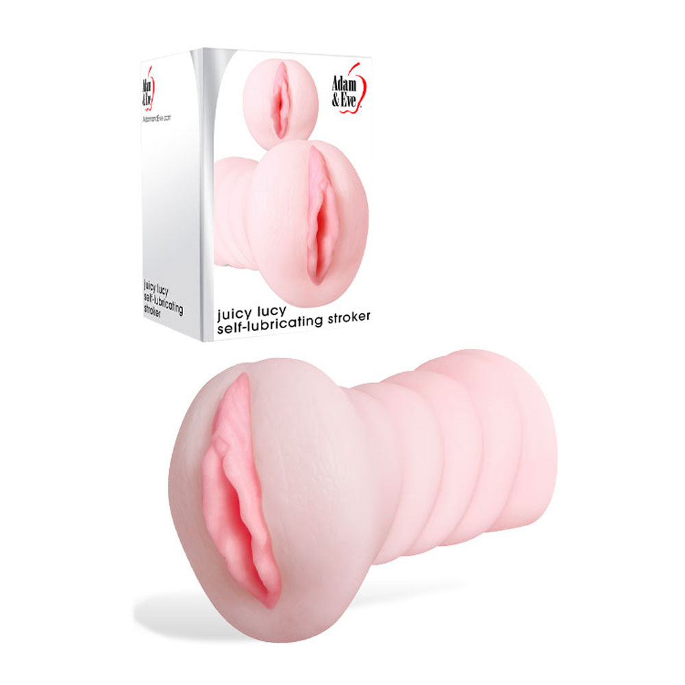 Adam & Eve Juicy Lucy – Self-Lubricating Vagina Stroker Flesh > Sex Toys For Men > Masturbators Manual