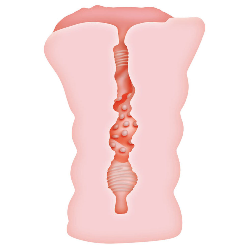 Adam & Eve Juicy Lucy – Self-Lubricating Vagina Stroker > Sex Toys For Men > Masturbators > Manual