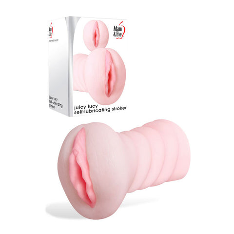 Adam & Eve Juicy Lucy – Self-Lubricating Vagina Stroker Flesh > Sex Toys For Men > Masturbators Manual