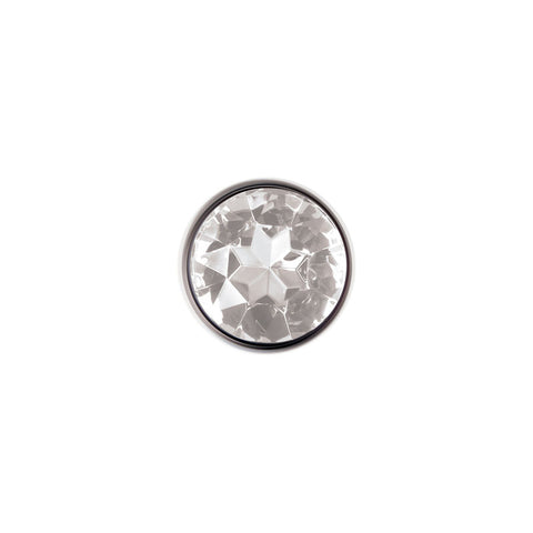 Adam & Eve Clear Gem Large – Metal 9.5 cm Butt Plug > Anal Range > Butt Plugs