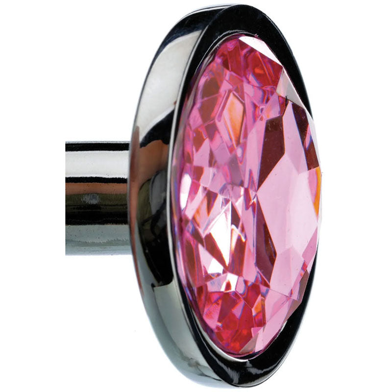 Adam & Eve Gem Anal Plug (Silver) – Medium Metal Butt Plug 8.2 cm > Anal Range > Jewel Butt Plugs