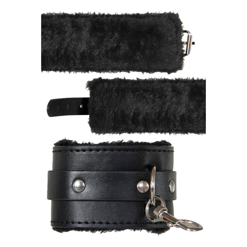 Adam & Eve Hog Tie Restraints – Adjustable Faux Fur-Lined Restraint Set > Bondage Gear > Bondage Kits