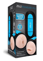 Zolo Pleasure Pill – Double-Ended Splashproof USB Rechargeable Stroker Male Vibrator Beige > Sex Toys For Men > Masturbators > Vibrating