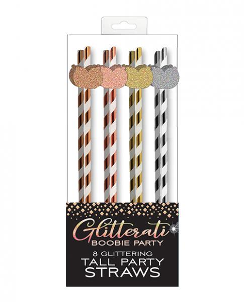 Glitterati Boobie Tall Party Straws Set of 8 Adult Party Accessories > Novelties > Party Supplies