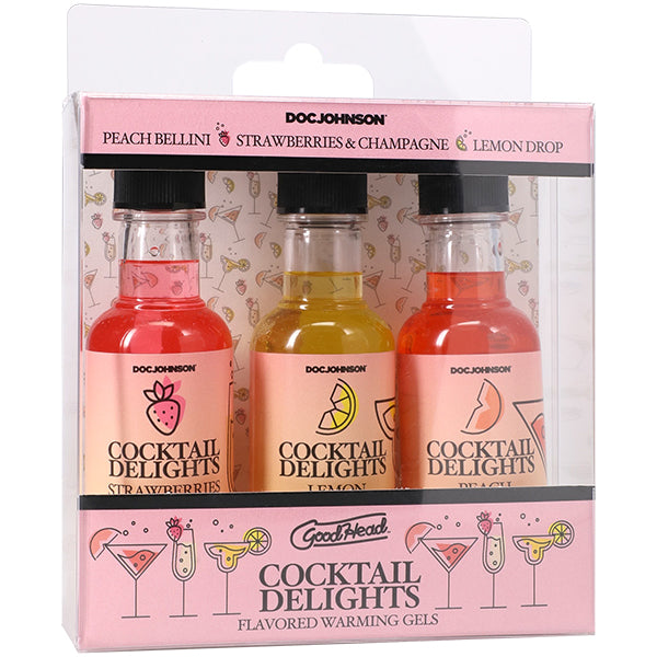 GoodHead Cocktail Delights Edible Oral Gel 3 Pack Flavors 59ml Default Title > Lube > Oral Gels & Sprays