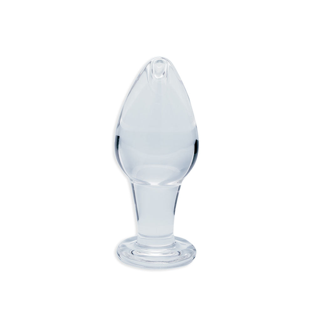 Clarity Utopian Bud – Slim 9 cm Handcrafted Glass Butt Plug GLASS TOYS