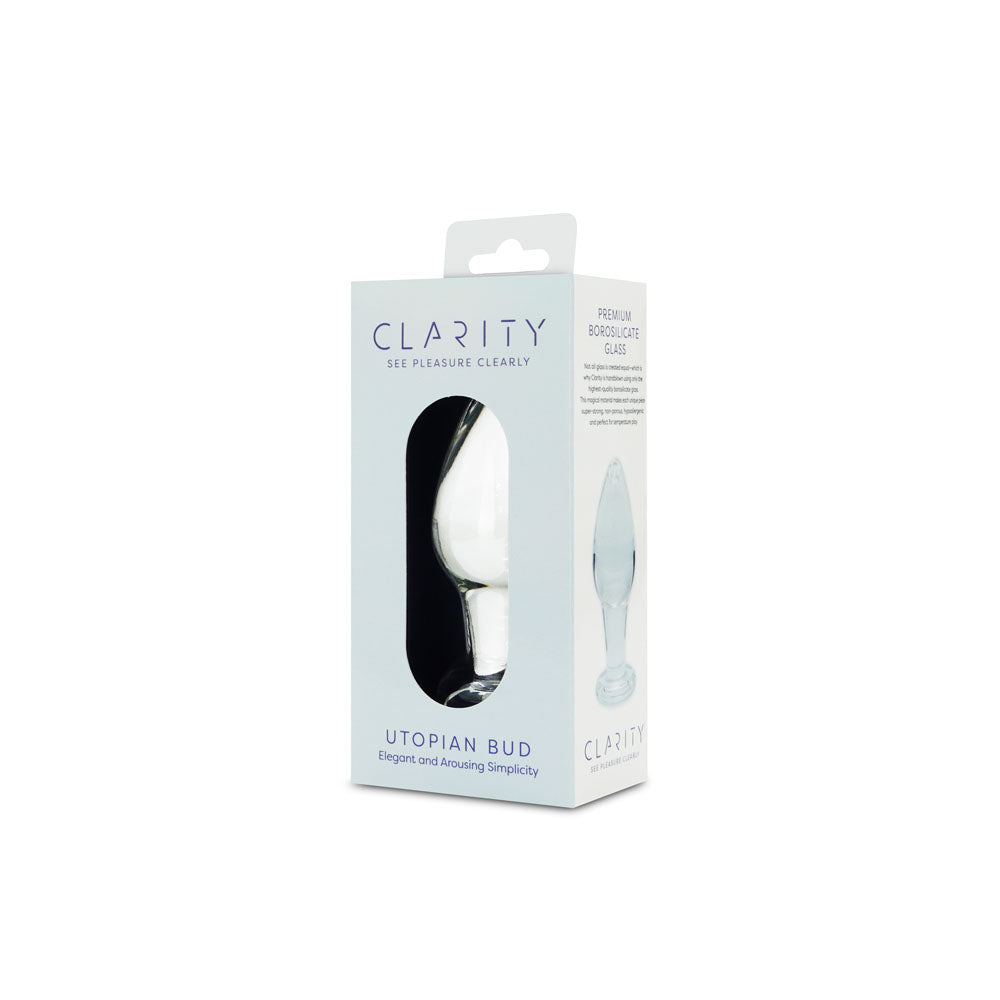 Utopian Bud Glass Butt Plug – Handcrafted Borosilicate Glass 3.5 Inch Plug > Glass > Toys