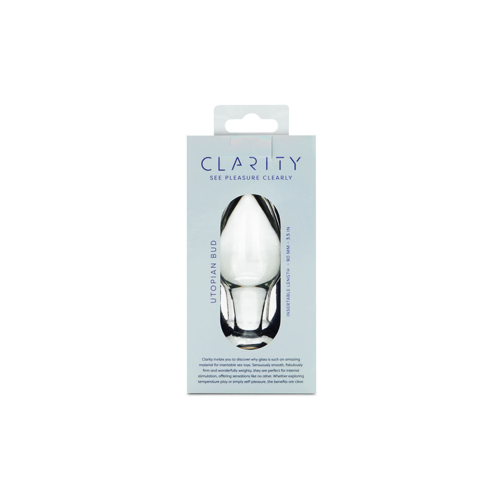 Utopian Bud Glass Butt Plug – Handcrafted Borosilicate Glass 3.5 Inch Plug > Glass > Toys