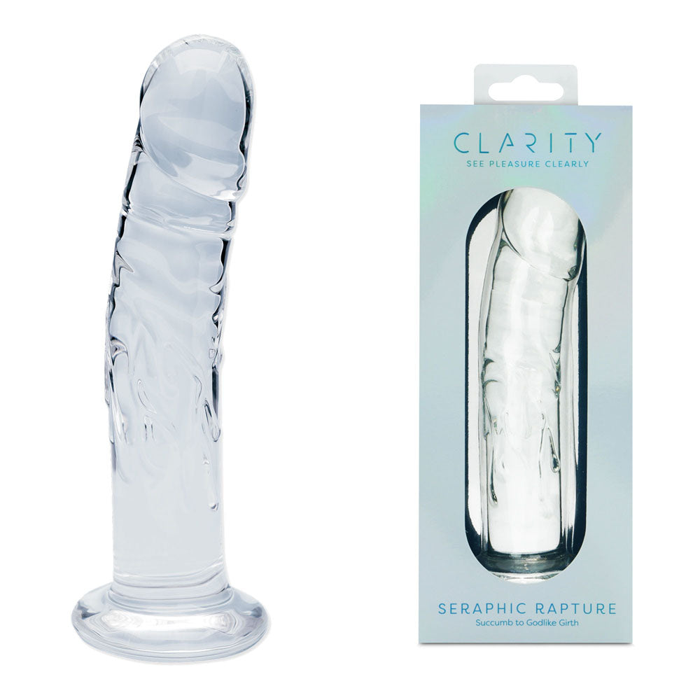 Clarity Seraphic Rapture (Clear) – 17.8 cm Sculpted Glass Dildo Clear > Glass > Dildos