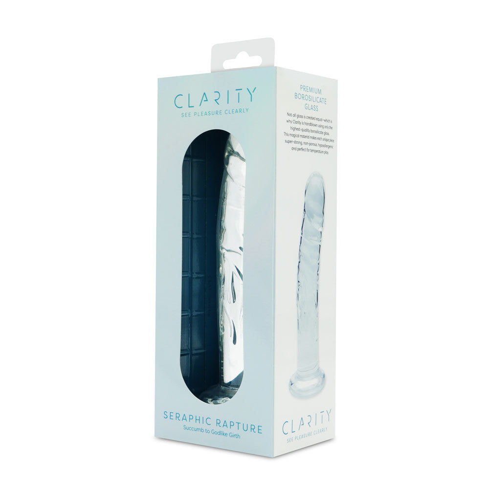 Clarity Seraphic Rapture (Clear) – 17.8 cm Sculpted Glass Dildo > Glass > Dildos