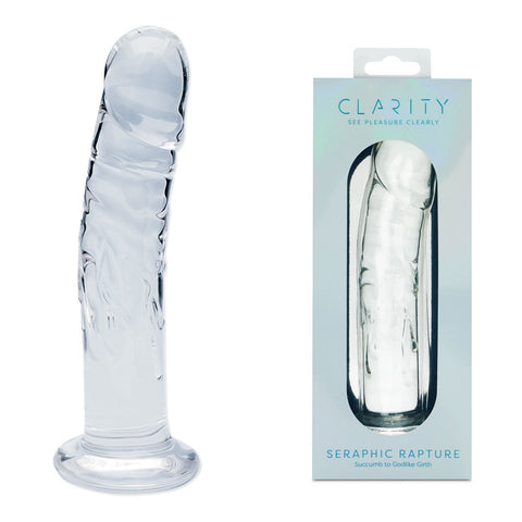 Clarity Seraphic Rapture (Clear) – 17.8 cm Sculpted Glass Dildo Clear > Glass > Dildos