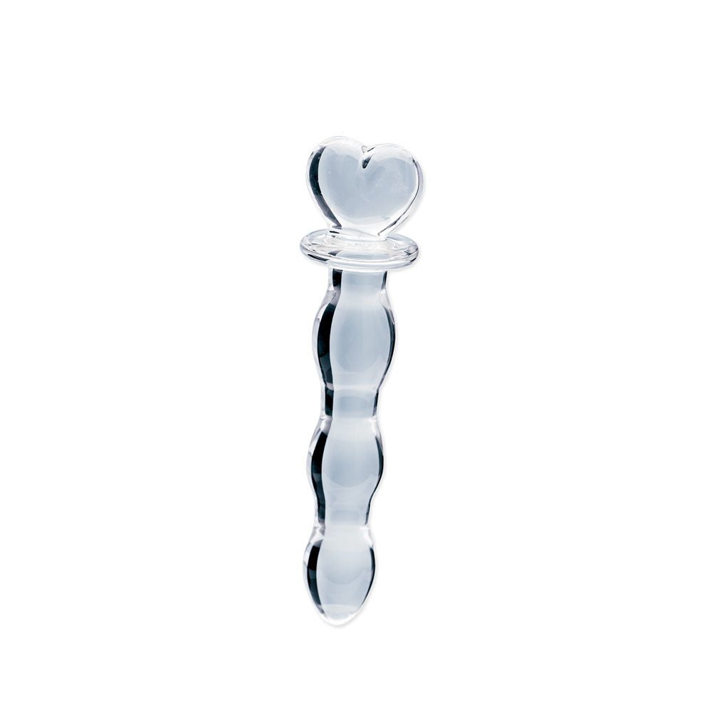 Hera's Cascade Handblown Borosilicate Glass Dildo – Sculptural Handle 5.9 Inch Insertable Length > Glass > Dildos