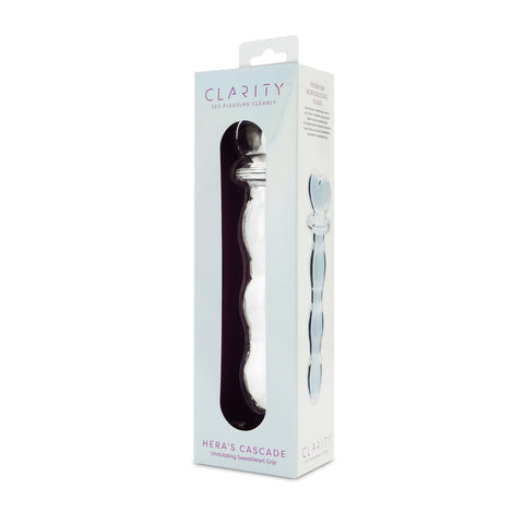 Clarity Hera's Cascade – 15 cm Sculptural Glass Dildo GLASS TOYS