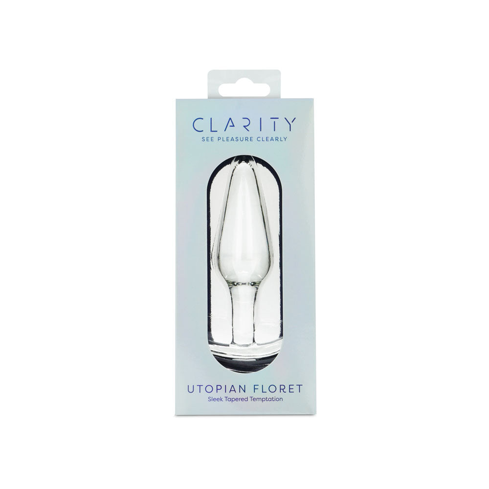 Utopian Floret Handcrafted Borosilicate Glass Butt Plug 4.3 Inch Insertable Length > Glass > Toys
