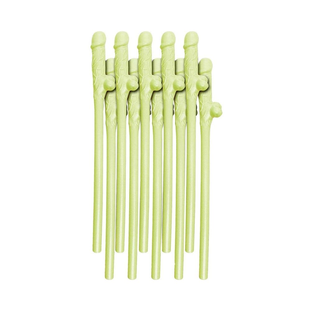 Dicky Sipping Straws Glow in the Dark Set of 10 Bachelorette Party Favors > Novelties > Party Supplies
