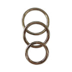 Sportsheets Seamless Metal O-Rings Set – Nickel-Free Metal 1.5 Inch, 1.75 Inch, 2 Inch Rings Accessory > Dildos > Strap On Harnesses