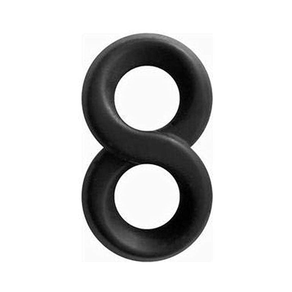 Renegade Infinity Ring (Black) – Stretchy Silicone Cock and Ball Rings > Cock Ring > Sets Main image