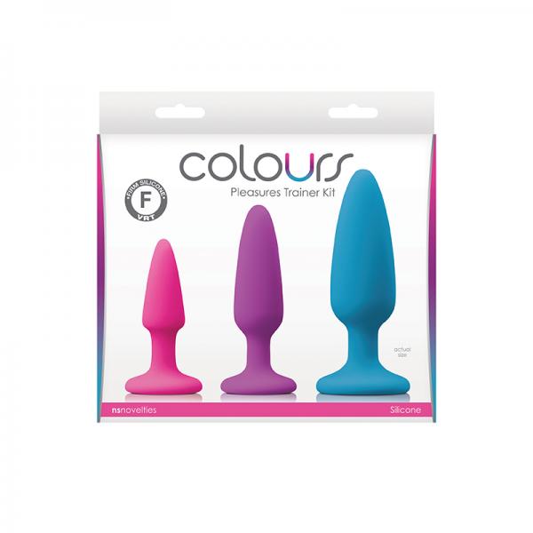 Colours Pleasures Trainer Kit – Set of 3 Silicone Butt Plugs Secondary image