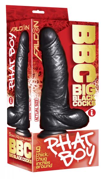 BBC Phat Boy (Black) – 9" Realistic Girthy Dong > Dildos > Large Dildos