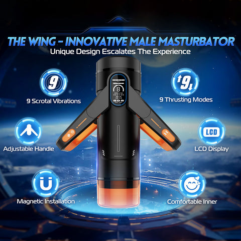 CyberSkin The Wing 29cm Thrusting Auto Masturbator with Heater Strokers - Auto