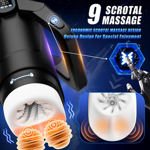 CyberSkin The Wing 29cm Thrusting Auto Masturbator with Heater Strokers - Auto