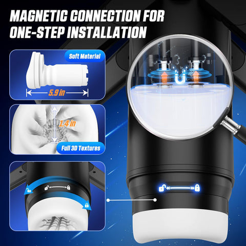 CyberSkin The Wing 29cm Thrusting Auto Masturbator with Heater Strokers - Auto