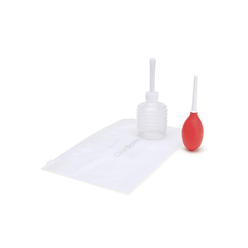 CleanScene 4 Piece Mini Travel Douche with One-Way Valve – 60 ml Douche Set > Essentials > Douches