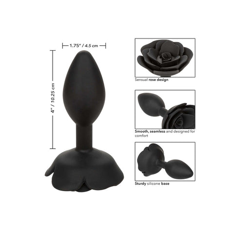 Forbidden Large Rose Anal Plug – Body-Safe Silicone Large Butt Plug > Anal Range > Butt Plugs