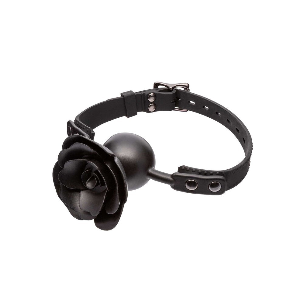 Forbidden Removable Rose Gag – Adjustable Breathable Fetish Accessory > Bondage Gear > Gags and Bits