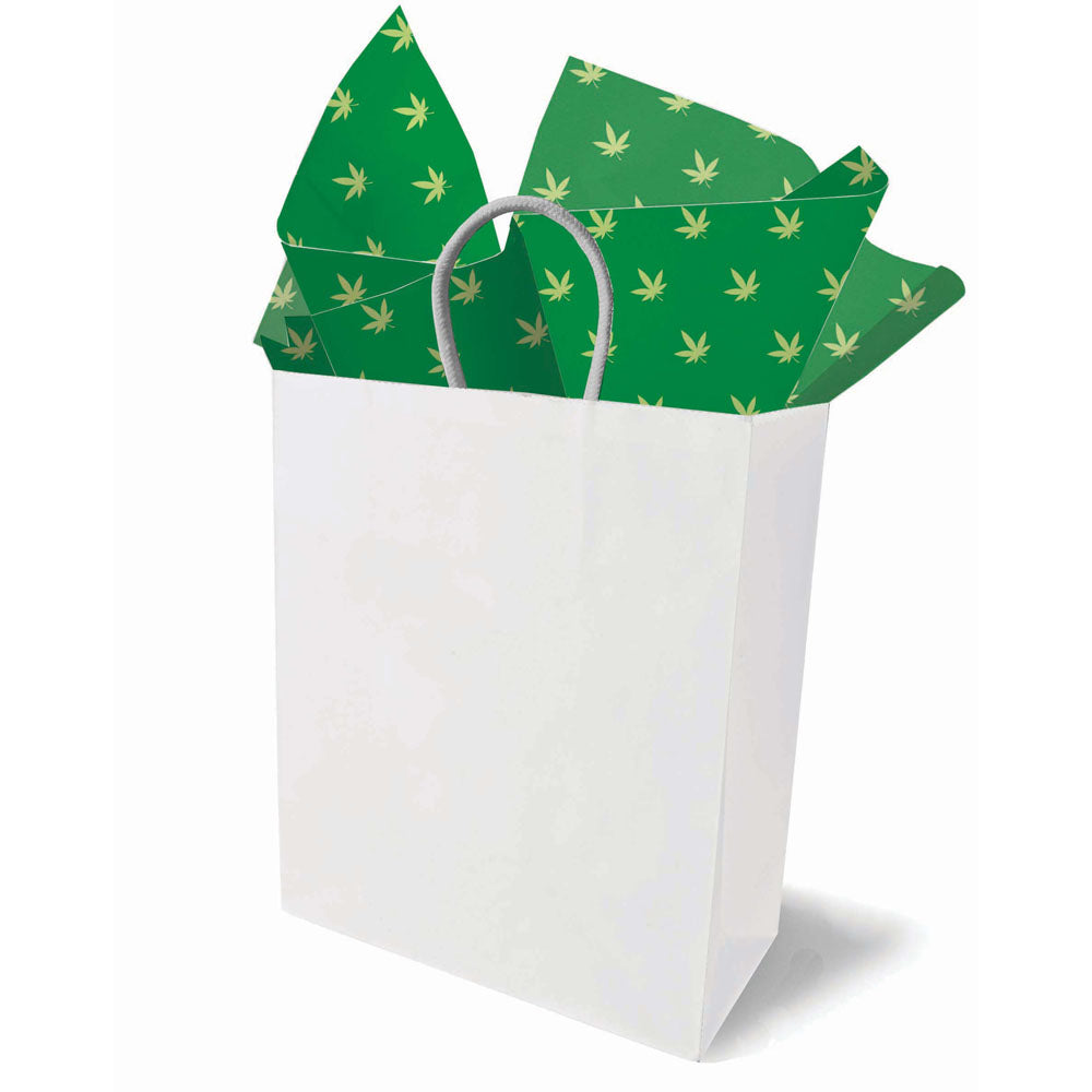 Cannabis Leaf Tissue Paper Sheets 6 Pack Novelty Gift Wrapping Decoration Party Supplies