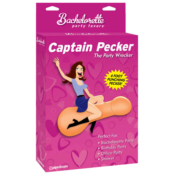 Captain Pecker Inflatable Penis Party Toy Default Title Party Supplies