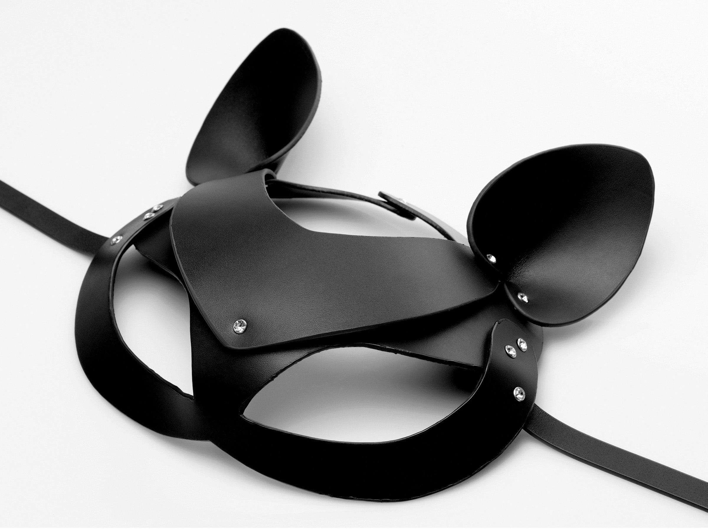Cat Tail Anal Plug and Mask Set for Playful Adult Fantasy > Bondage Gear > Masks Main image