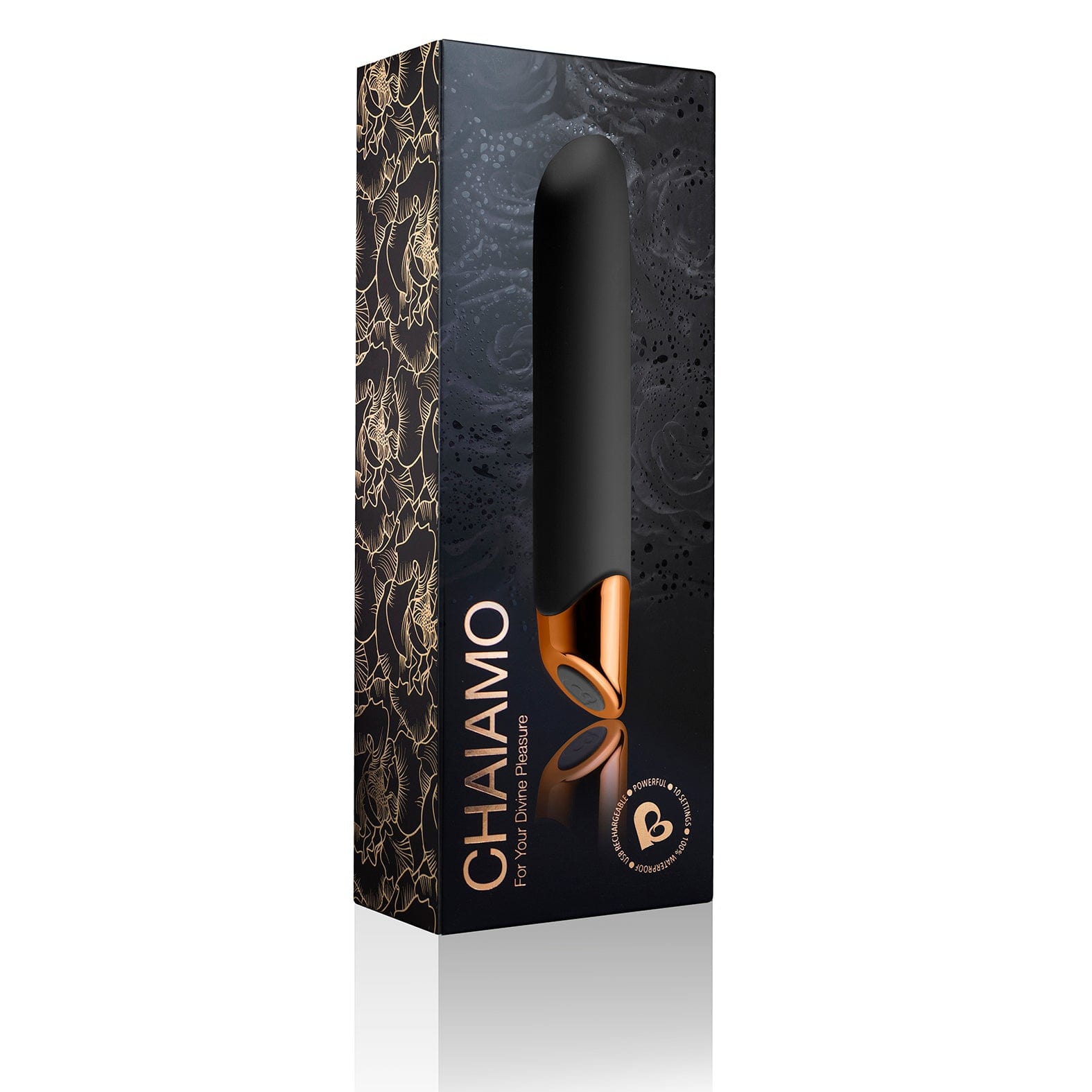 Chaiamo Black Sensual Vibrator with 10 Levels Secondary image