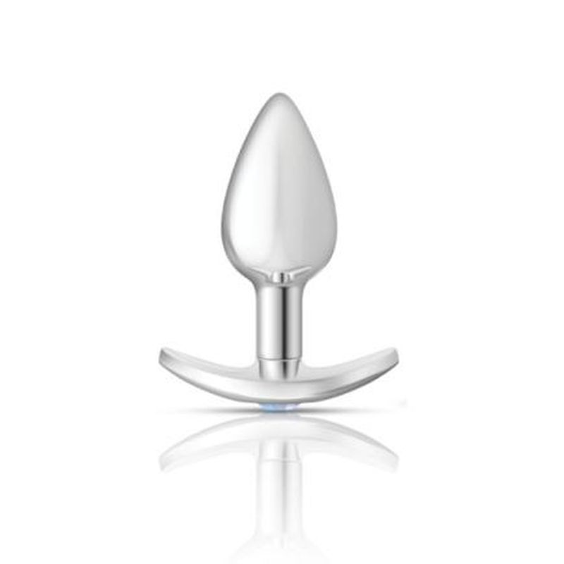 Cheeky Charms Silver Anchor Butt Plug with Clear and Pink Jewel > Anal Range > Jewel Butt Plugs Main image