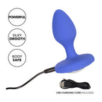 Cheeky Gems Medium Rechargeable Vibrating Probe – Flexible Silicone Vibrator > Anal Range > Jewel Butt Plugs