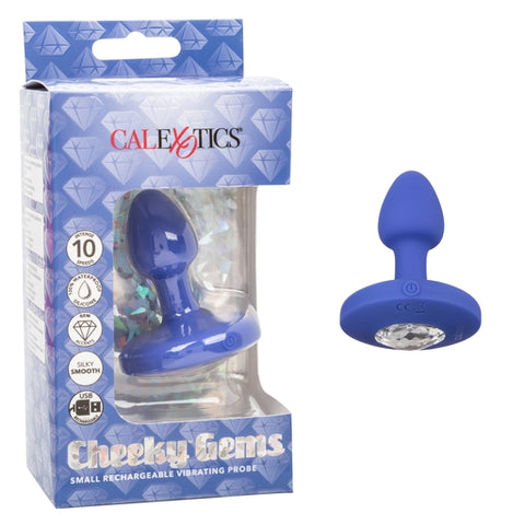 Cheeky Gems Small Rechargeable Vibrating Probe – Flexible Silicone Vibrator > Anal Range > Vibrating Butt Plugs
