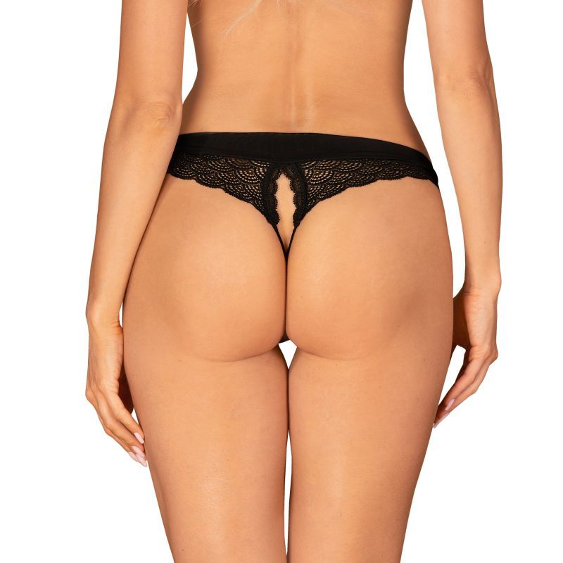 Chemeris Crotchless Panties Black Lingerie & Sexy Apparel