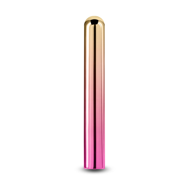 Chroma Sunrise Large 13.8 cm Metallic Pink/Gold USB Vibrator BULLETS