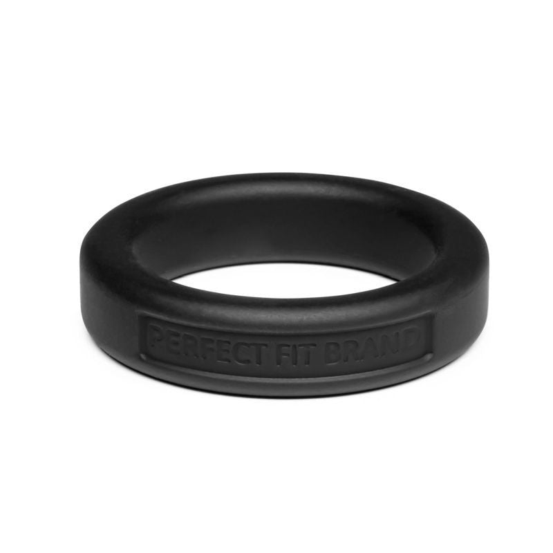 Classic Silicone Medium Stretch Penis Ring 36mm Black > Cock Ring > Single