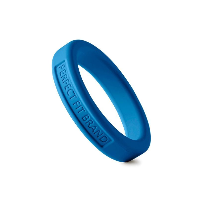 Classic Silicone Medium Stretch Penis Ring 44mm Blue > Cock Ring > Single